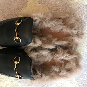 Gucci Princetown Fur Lined Mule NEW (U.S. Size 8)